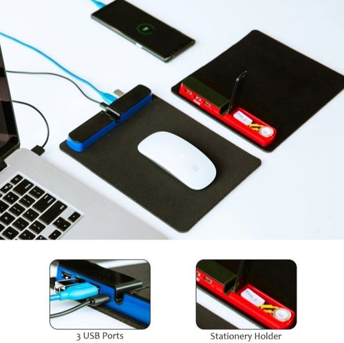 Neoprene Rubber USB Computer Mouse Pad, Shape : Rectangle