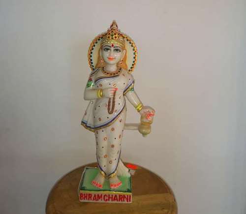 Polished Marble Brahmacharini Maa Statue, Color : Multicolors