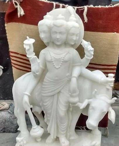 marble dattatreya statue