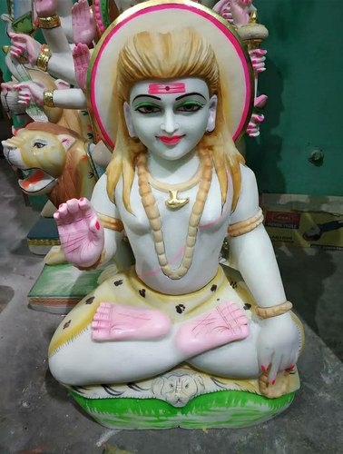 Polished Marble Goarkhnath Statue, Color : Multicolors