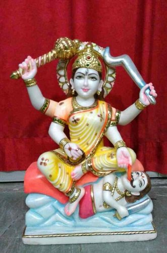 Marble Multicolor Laxmi Maa Statue