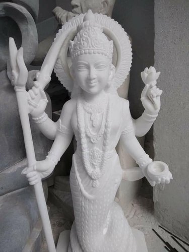 White Marble Mahakali Statue