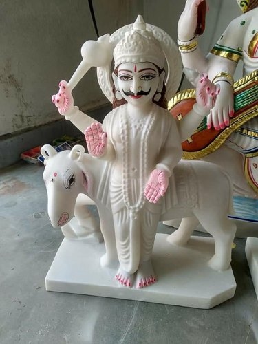 White Marble Shani Dev Statue