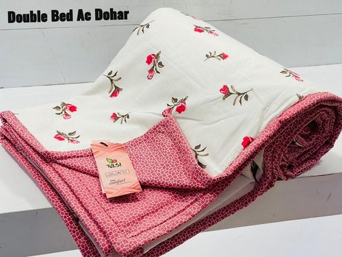Cotton Floral Ac Dohar Blanket, Size : Double bed