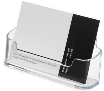 Hiral Acrylic Card Display Stand, Color : Transparent
