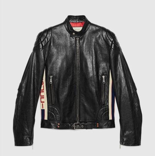 Plain Mens Black Leather Jacket, Size : Large, XL, XXL, XXXL