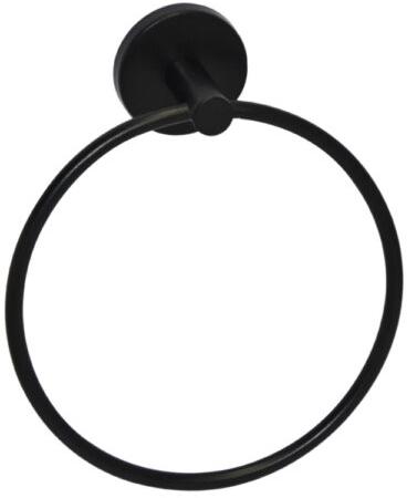 Zamak Towel Ring Round Black, for Home, Hotel, Size : S