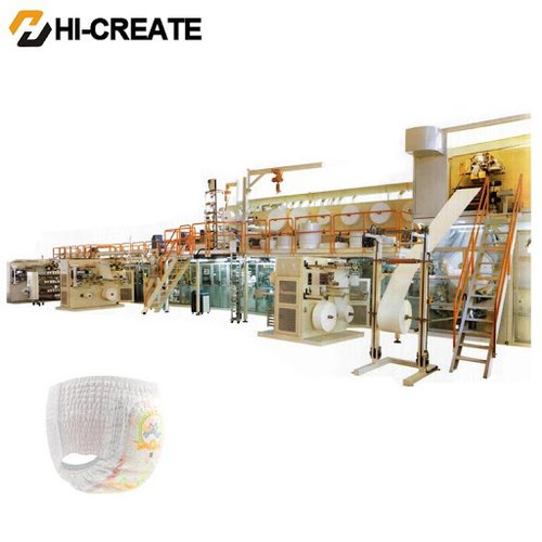 Disposable Baby Diapers Making Machine, Capacity : 250-350 Per/min