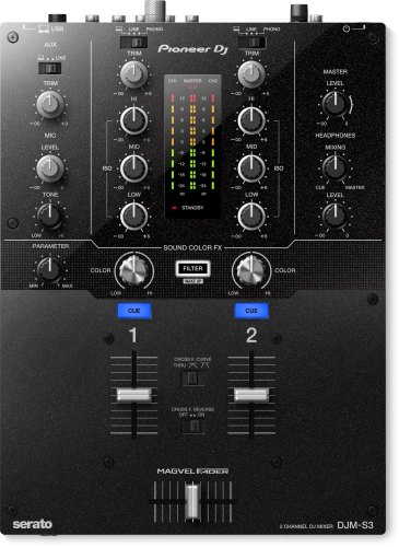 Pioneer DJM-S3 DJ Mixer, Color : Black