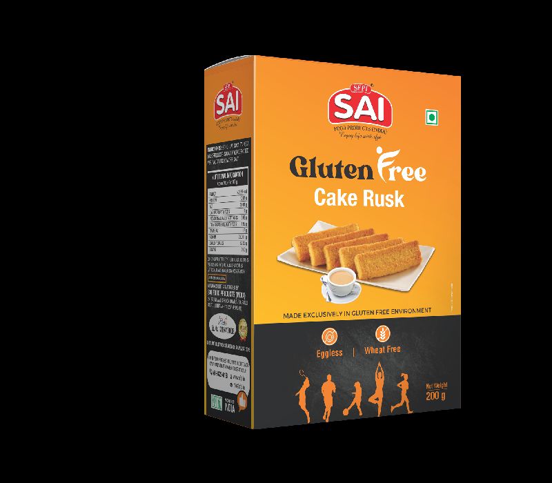 Gluten Free Cake Rusk, Packaging Type Paper Box, Packaging Size 200