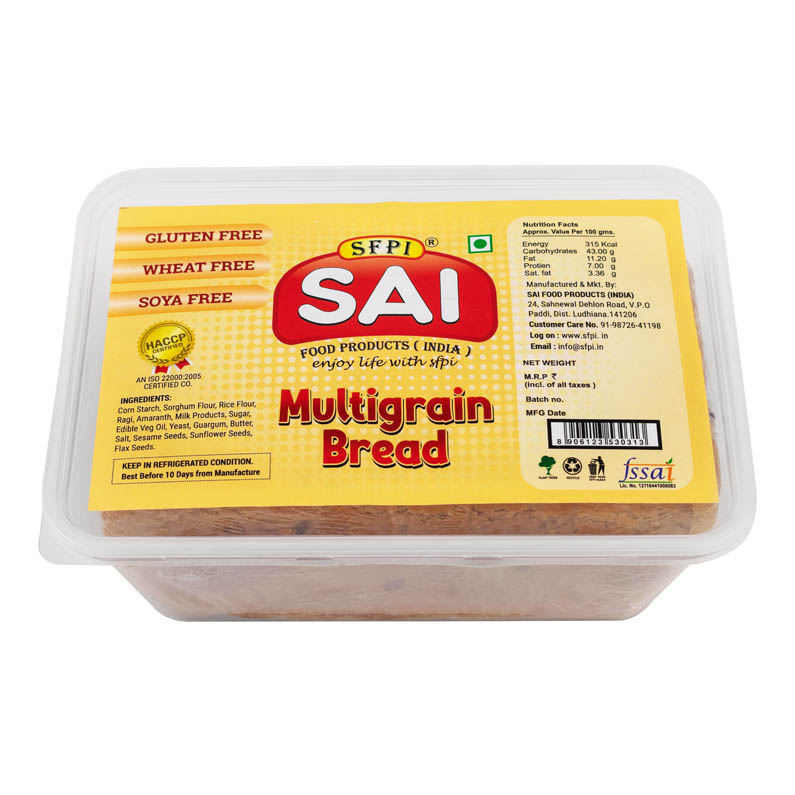 Multigrain Bread, Packaging Size 400gm at best price INR 130 / Pack