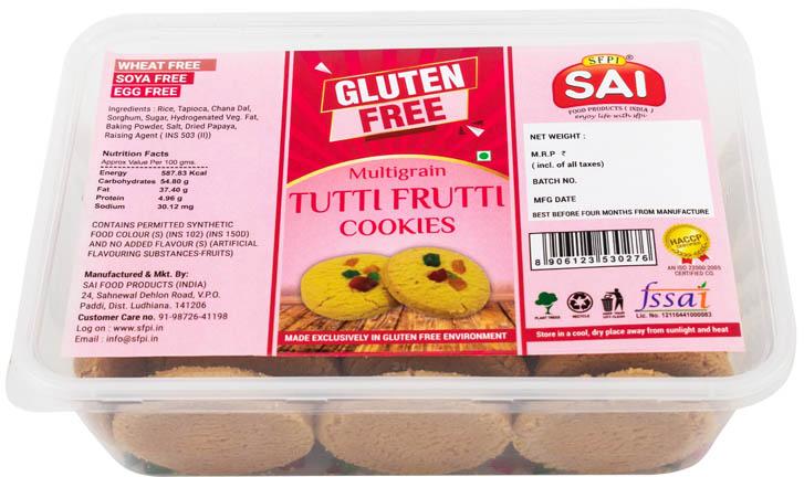 Multigrain Tutti Frutti Cookies