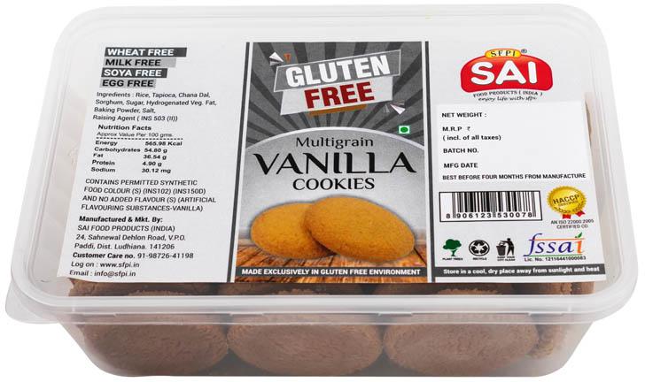 Crunchy Multigrain Vanilla Cookies, Certification : FSSAI Certified