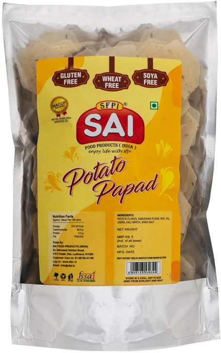  Gluten Free Potato Papad, Color : Brownish