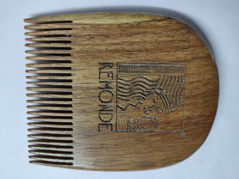 Rectange INDIAN SISAM WOOD BEARD COMB, for Personal, Length : 6-8 Inch