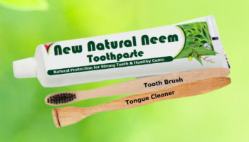 New Natural Neem Toothpaste, Toothbrush &amp;amp; Tongue cleaner