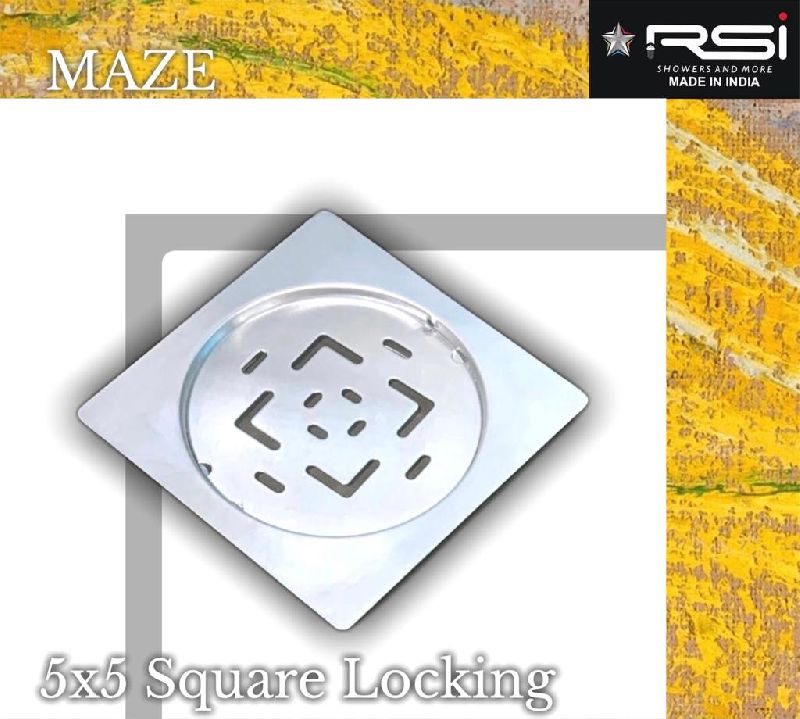 FLOOR JALI SQUARE LOCKING 5''X5'' PLAIN (MAZE)