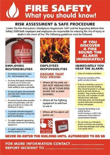 Fire Safety Poster