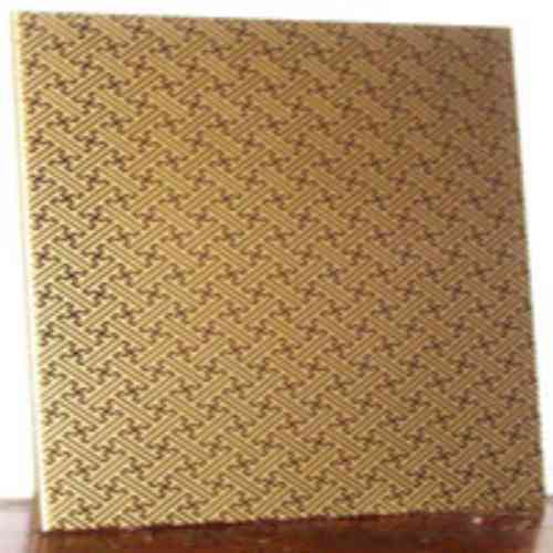 Painted Rectangular Stainless Steel Etching Sheet, Color : Golden