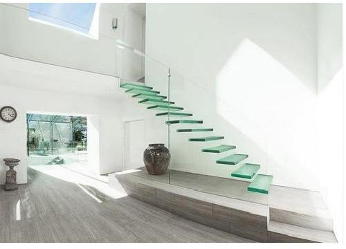 Glass Staircase, for villas. Shopping malls etc