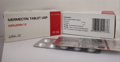 Iverjohn Ivermectin Tablet, for Clinic, Hospital, Packaging Type : Strip