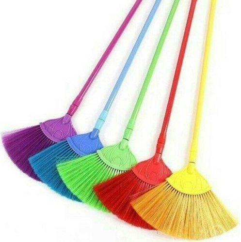 Plastic broom, Color : Multicolor