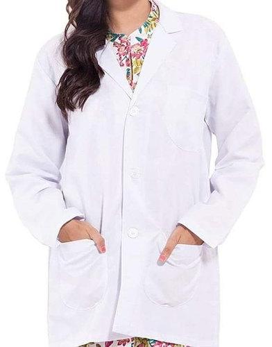 Plain Cotton Doctor Apron Coat, Size : M
