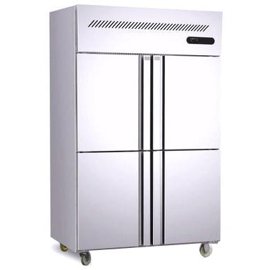 Polished Stainless Steel Four Door Vertical Refrigerator, Feature : Attractive Design, Excellent Strength