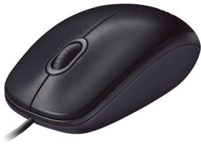 Plastic Computer Mouse, Color : Black