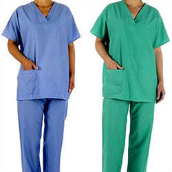 Half Sleeves Scrub Suit, for Clinical, Hospital, Gender : Female, Male