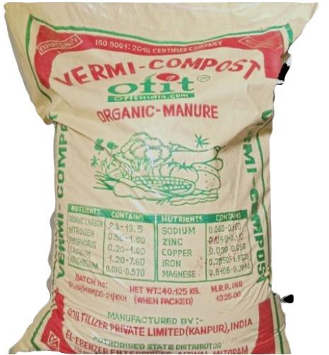 Ofit Vermicompost Organic Manure, For Agriculture, Packaging Type : Plastic Bag