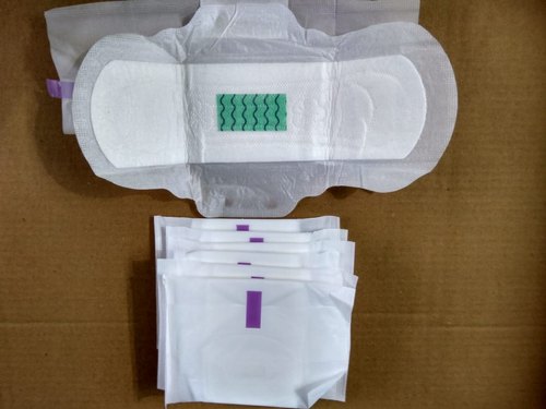 280mm Green Anion Sanitary Pad, Feature : Breathable, Odor Control, White