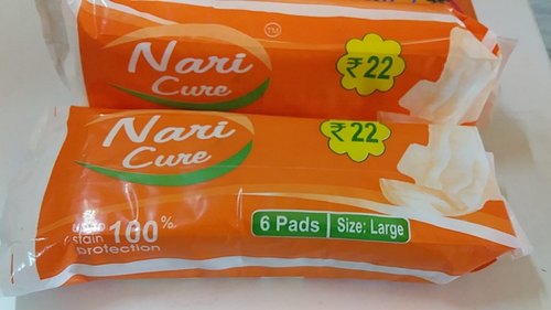 Nari Cure Large Sanitary Pad, Packaging Size : 6
