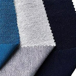 Woven Loop Knit Fabric, for Textile Industry, Pattern : Plain