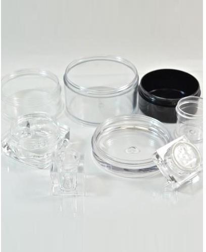 PET Transparent Cream Jar, Shape : Round