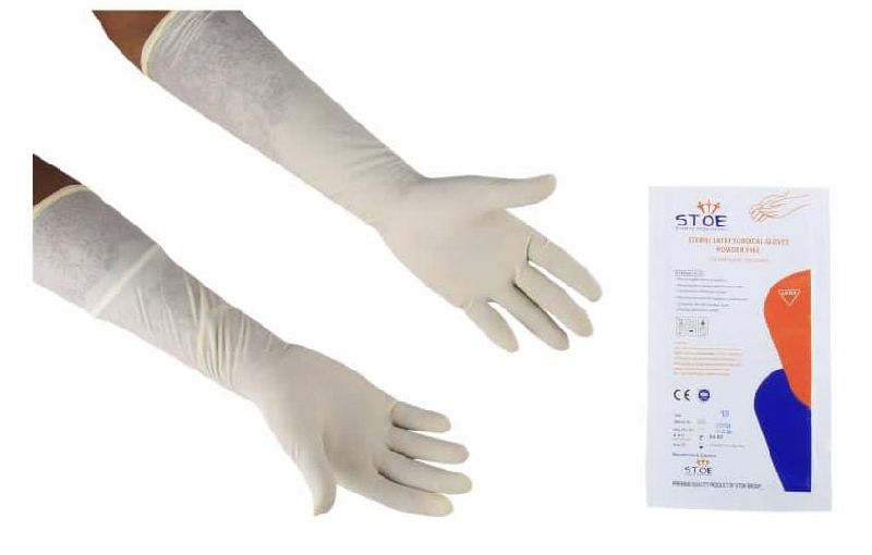 grey surgical gloves