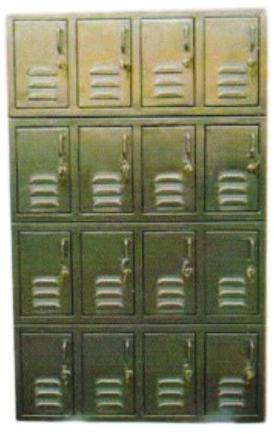 Stainless Steel Locker, Color : Silver