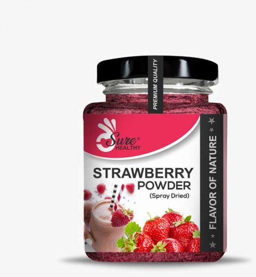 Sure Healthy Spray Dried Strawberry Powder, Shelf Life : One Year