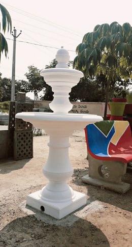 Round Polished Marble Garden Fountain, Design : Classy