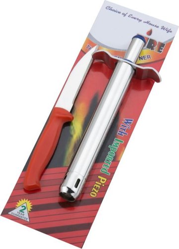 SS Steel Gas Lighter, Color : SLIVER