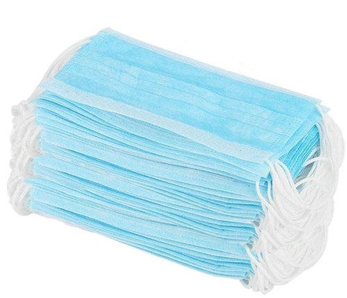 Cloth Surgical 3 Ply Mask, for Anti Pollution, Medical Purpose, Industrial Safety, Color : Blue