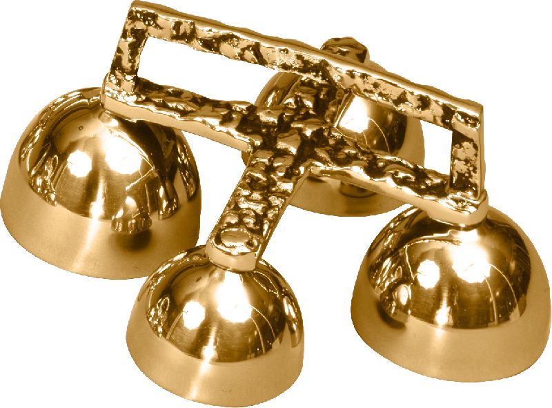 Polished Brass Altar Bell, Style : Antique
