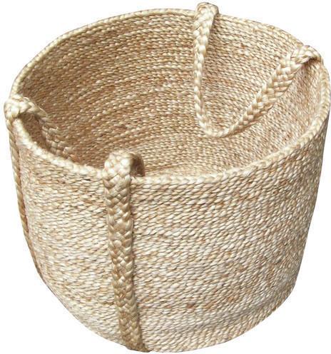 Woven Jute Basket, for Shopping, Technics : Handloom