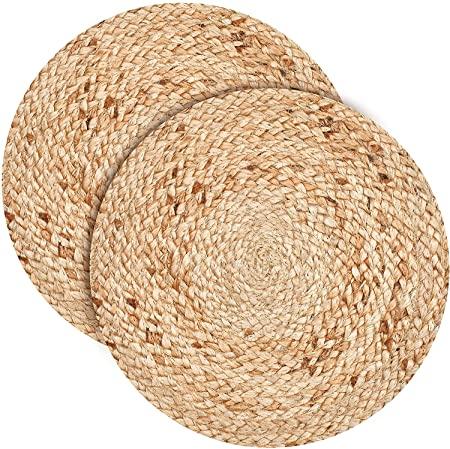 Round Woven Jute Placemats, for Homes, Size : Costomised