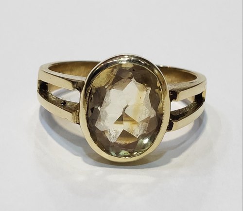 Polished Silver Citrine Ring, Occasion : Party Wear