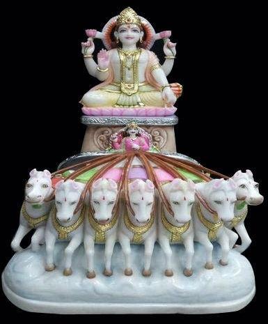 Marble Surya Dev Statue