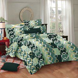 cotton printed bed sheet