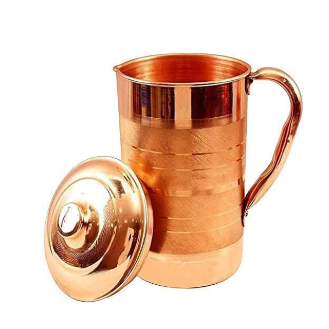 Copper Drinking Jug Water Pitcher Jug For Home Hotel Restaurant at Rs
