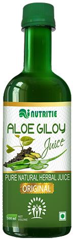 Aloe Giloy Juice, Packaging Type : Plastic Bottle