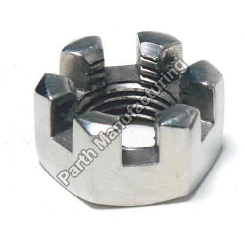 Unpolished Metal Slotted Nut, for Electrical Fittings, Packaging Type : Carton Box